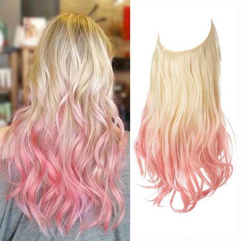 Long Curly Wavy Hair Pieces Synthetic Hair Extensions for Daily Use