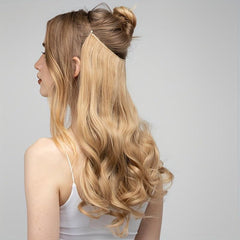 Long Curly Wavy Hair Pieces Synthetic Hair Extensions for Daily Use