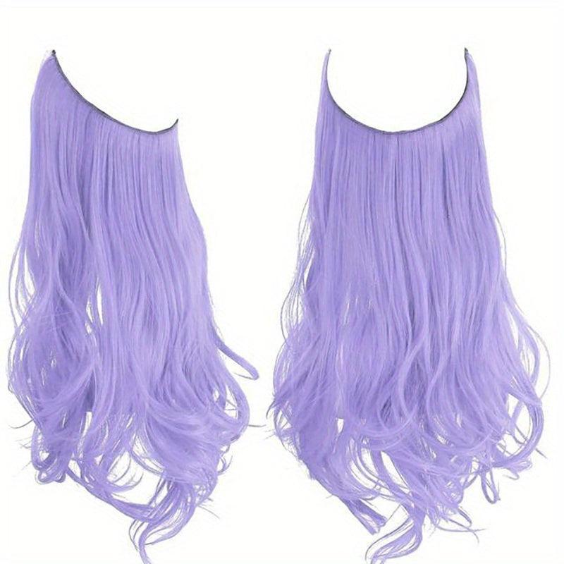 Long Curly Wavy Hair Pieces Synthetic Hair Extensions for Daily Use