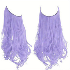 Long Curly Wavy Hair Pieces Synthetic Hair Extensions for Daily Use