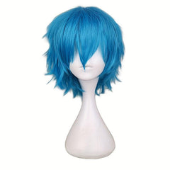 Short Straight Hair Wigs 30 48 Cm Synthetic Fiber Hair Replacement Wigs