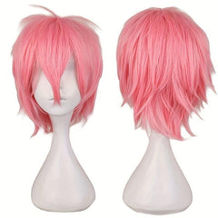 Short Straight Hair Wigs 30 48 Cm Synthetic Fiber Hair Replacement Wigs