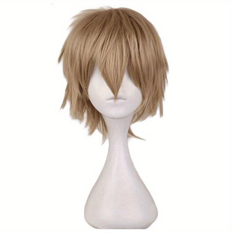 Short Straight Hair Wigs 30 48 Cm Synthetic Fiber Hair Replacement Wigs