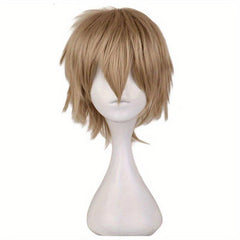 Short Straight Hair Wigs 30 48 Cm Synthetic Fiber Hair Replacement Wigs