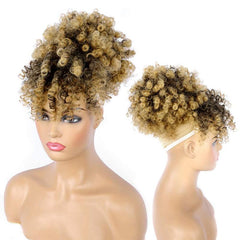 Kinky Curly Afro Puff Ponytail Extensions