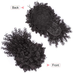 Kinky Curly Afro Puff Ponytail Extensions