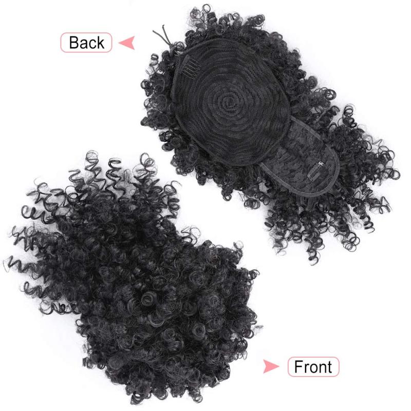 Kinky Curly Afro Puff Ponytail Extensions