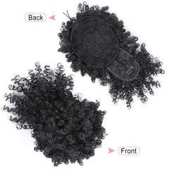 Kinky Curly Afro Puff Ponytail Extensions