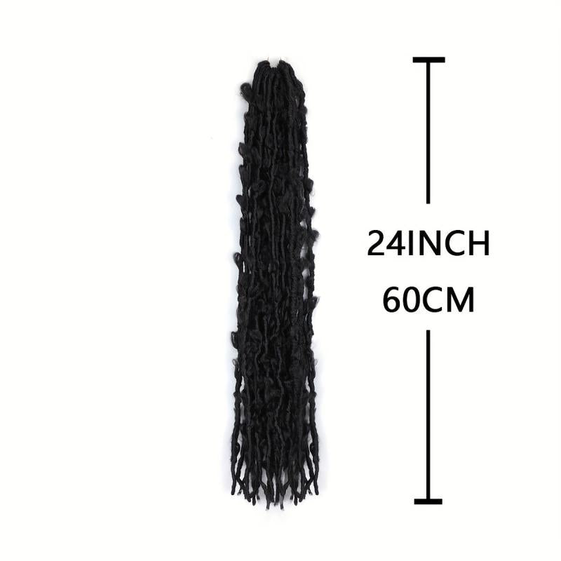Curly Wave Faux Locs Crochet Braids 60-96 cm Soft Locs Hair Extensions