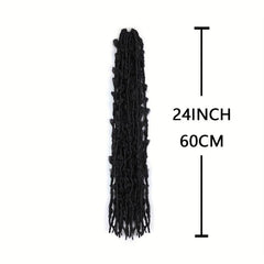 Curly Wave Faux Locs Crochet Braids 60-96 cm Soft Locs Hair Extensions