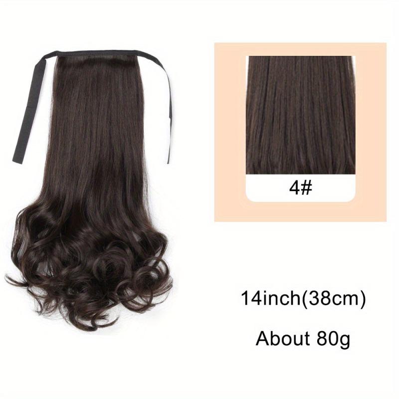 Curly Hair Clip In Extensions Ponytail Natural Looking Wavy