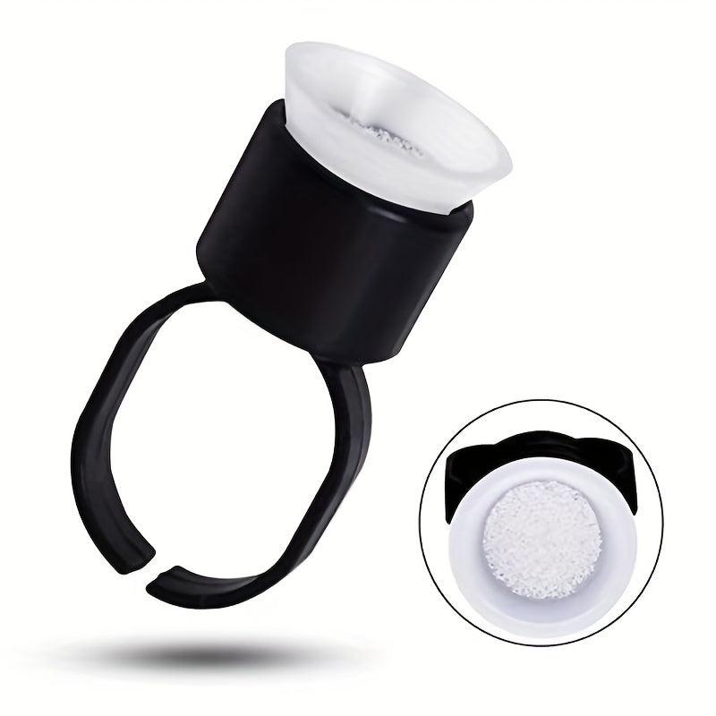 30pcs Pigment Ink Ring Cup for Permanent Makeup Tattoo and Eyelash Extensions