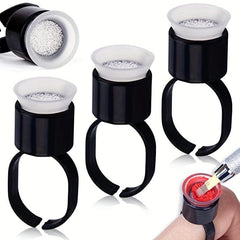 30pcs Pigment Ink Ring Cup for Permanent Makeup Tattoo and Eyelash Extensions