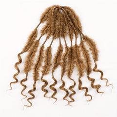 45 72 Cm Fishbone Braid Faux Locs Crochet Hair 5 Pieces Into 10 Pieces