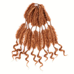 45 72 Cm Fishbone Braid Faux Locs Crochet Hair 5 Pieces Into 10 Pieces