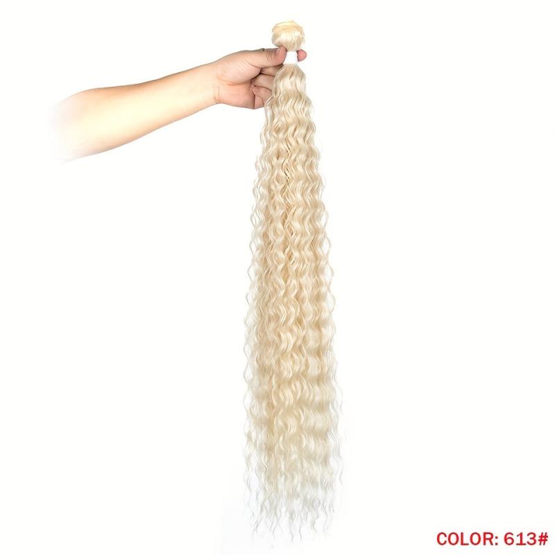 Ombre 81 28 Cm Long Deep Curly Twist Crochet Hair Extensions Synthetic Fiber