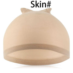 24pcs Stretchy Nylon Wig Caps for Women and Men Nude