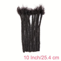 Human Hair Dreadlocks Extension 10 Strands Natural Full Permanent Dreads