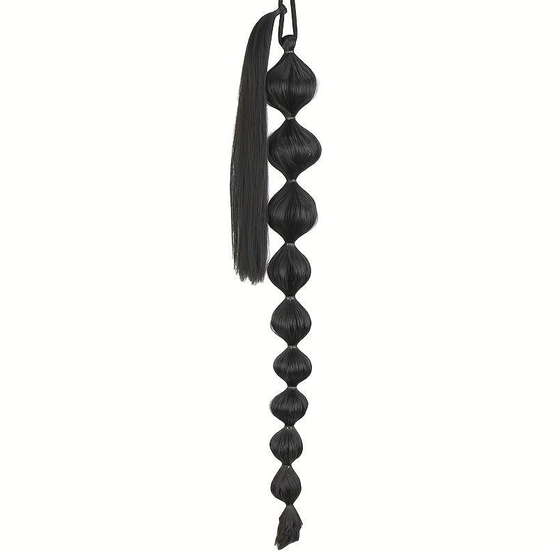 76 2 Cm Lantern Bubble Braid Ponytail Extensions Y2K Wrap Around Braiding