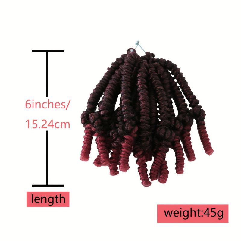Curly Spring Twist Crochet Hair Extension Easy to Install