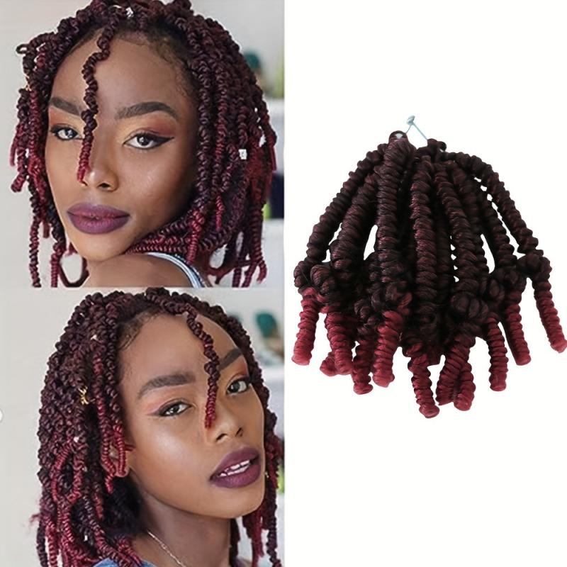 Curly Spring Twist Crochet Hair Extension Easy to Install