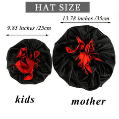 Big Size Reversible Satin Silky Bonnets Sleeping Bonnet Hair Sleep Cap