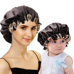 Big Size Reversible Satin Silky Bonnets Sleeping Bonnet Hair Sleep Cap