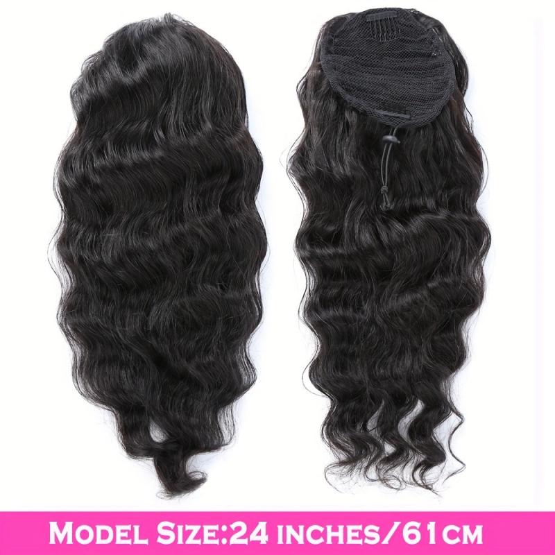 Body Wave Ponytail Extensions Natural Soft Clip In Hair Extension