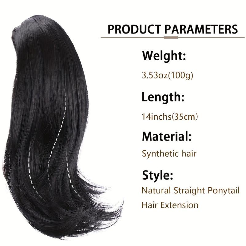 Curly Claw Clip Ponytail Hair Extension Natural Heat Resistant Synthetic