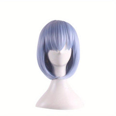 Short Straight Bob Wig Synthetic With Bangs Anime Cosplay Wig