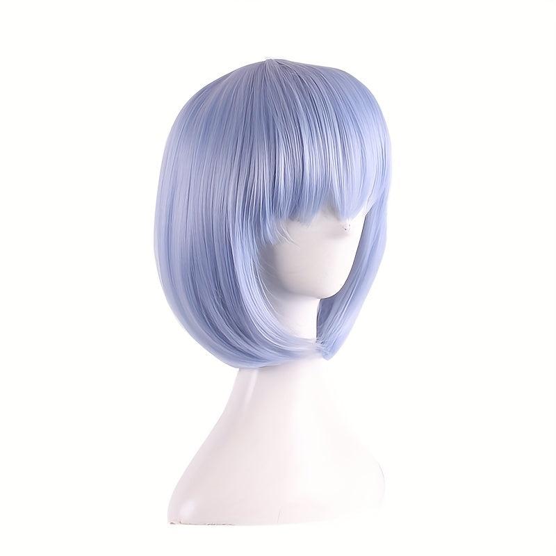 Short Straight Bob Wig Synthetic With Bangs Anime Cosplay Wig