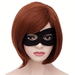 Short Bob Cut Wig With Bangs Synthetic Heat Resistant Fashionable