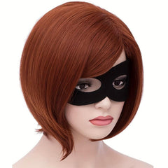Short Bob Cut Wig With Bangs Synthetic Heat Resistant Fashionable
