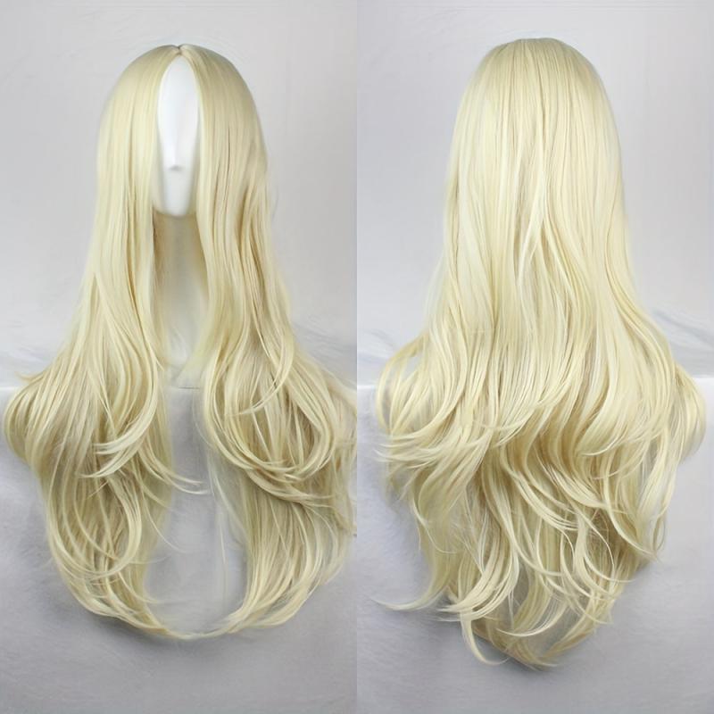 Colorful Long Curly Wavy Wig Synthetic Wig Heat Resistant