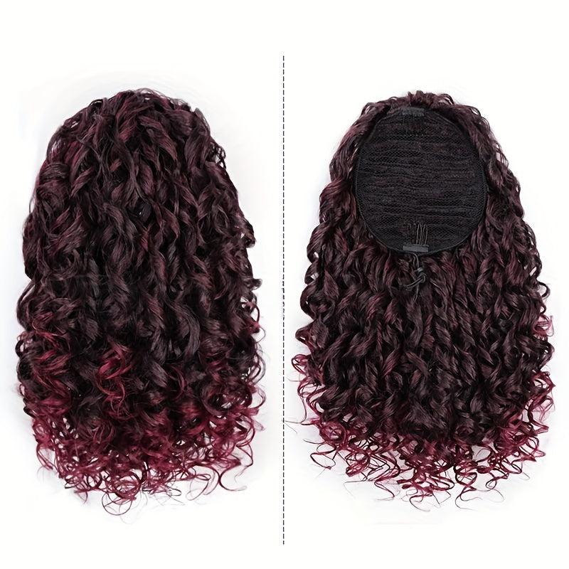 Short Afro Kinky Curly Ponytail Hair Extensions for Women