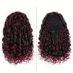 Short Afro Kinky Curly Ponytail Hair Extensions for Women