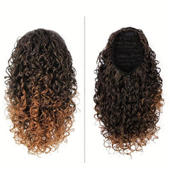 Short Afro Kinky Curly Ponytail Hair Extensions for Women