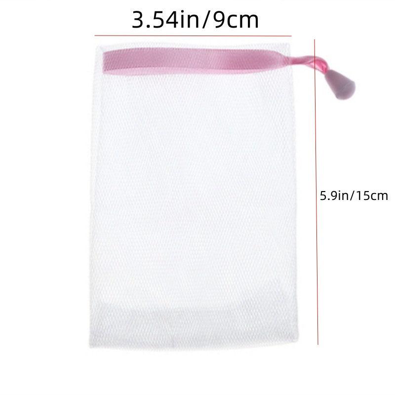 5Pcs Exfoliating Mesh Soap Pouch Foaming Net Soap Bags