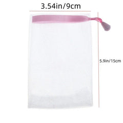 5Pcs Exfoliating Mesh Soap Pouch Foaming Net Soap Bags