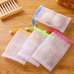 5Pcs Exfoliating Mesh Soap Pouch Foaming Net Soap Bags