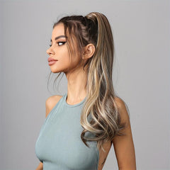 Long Curly Ponytail Synthetic Clip In Hair Extensions