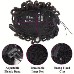 Synthetic DreadLock Afro Puff Hair Bun Chignon Drawstring Ponytail