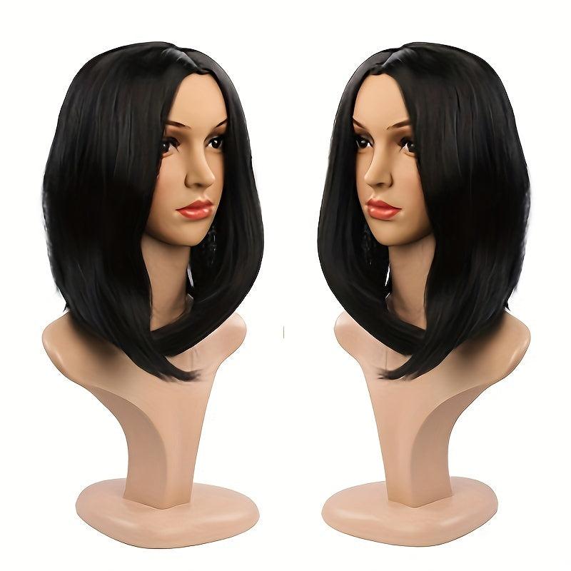 30 48 Cm Short Straight Bob Cut Wig Synthetic Wig Heat Resistant