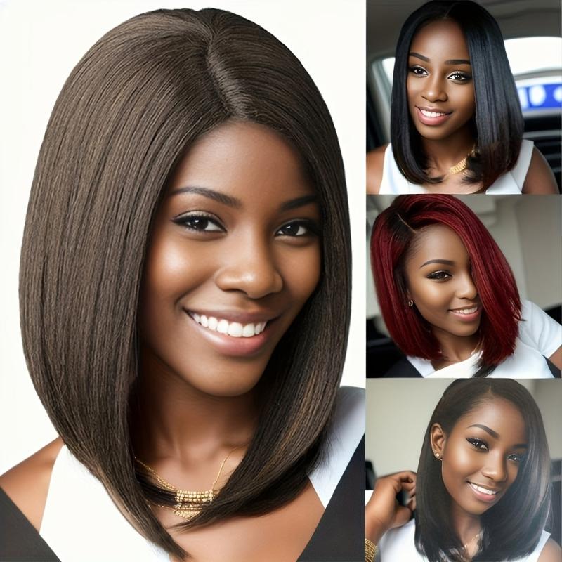 30 48 Cm Short Straight Bob Cut Wig Synthetic Wig Heat Resistant