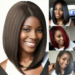 30 48 Cm Short Straight Bob Cut Wig Synthetic Wig Heat Resistant