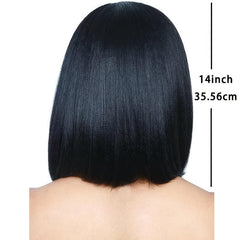 Short Straight Bob Cut Wig Synthetic Wig Heat Resistant 35
