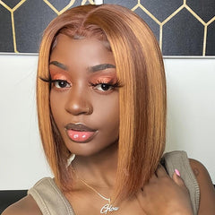 Short Straight Bob Cut Wig Synthetic Wig Heat Resistant 35