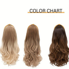 Long Wavy Hair Headband Wig Synthetic Natural Heat Resistant Fiber Women Girls