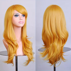 Long Curly Wig Air Curly High Temp Fiber COS Wig