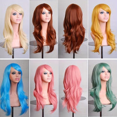 Long Curly Wig Air Curly High Temp Fiber COS Wig